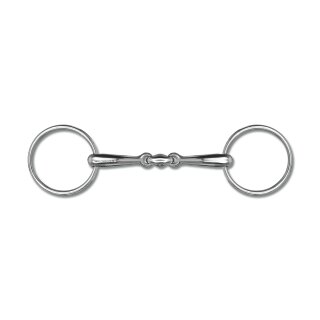 Waldhausen snaffle bit solid - double jointed 16mm