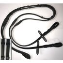 Euroriding leather reins - sided with rubberized ridges -...
