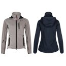 euro-star Damen Softshelljacke Febe - mit abnehmbarer Kapuze