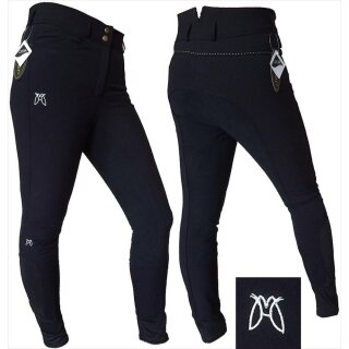 Montar ladies breeches black - with monogram