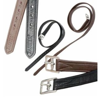 Passier Euroriding leather stirrup leathers with nylon insert