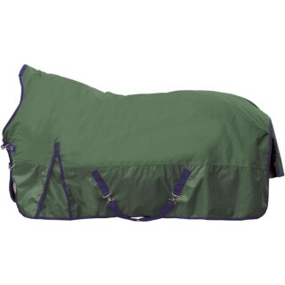 HKM outdoor blanket high neck -Charlotte- with polar fleece green 125 cm