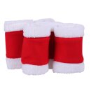 QHP set of 4 Christmas bandages red