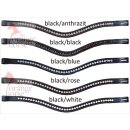 Euroriding Stirnband British Line mit Swarovski-Elementen black/white Vollblut