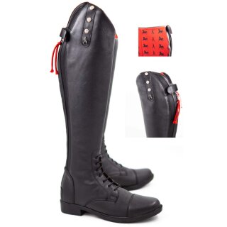 Hobo Kinder Reitstiefel Smart Bling - Reißverschluss, Schnürung